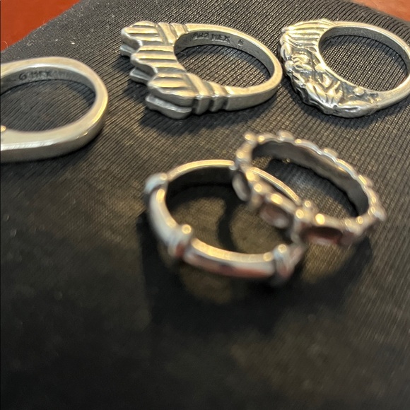 Silver Stacked Rings - Picture 3 of 4